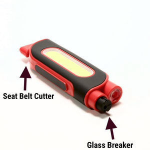 3 Way LED Light & Emergency Auto Safety Tool - De-fiance